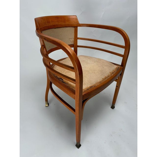 Josef Maria Olbrich, Pair of armchairs for Thonet, Austria, 1910 Rare and extraordinary set of 2 bent beech chairs by the...