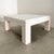 Vintage Square Postmodern Travertine Stone Parsons Coffee Table | 1980s Italian For Sale - Image 9 of 14