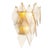 Antique Brass Handmade Glass Wall Lamps, Set of 2 For Sale - Image 3 of 9