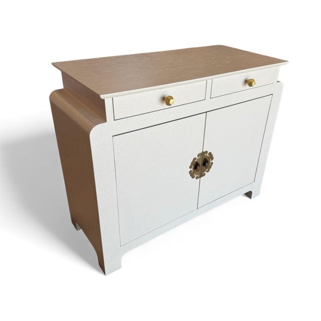 1980s 1980s Custom Cabinet Textured Finish For Sale - Image 5 of 12