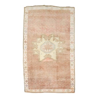 Vintage Turkish Kars Small Medallion Rug - 2'10" x 4'6" For Sale