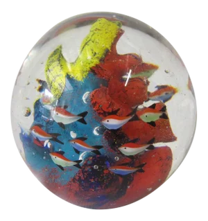 1960s Art Glass Orb, Aquarium