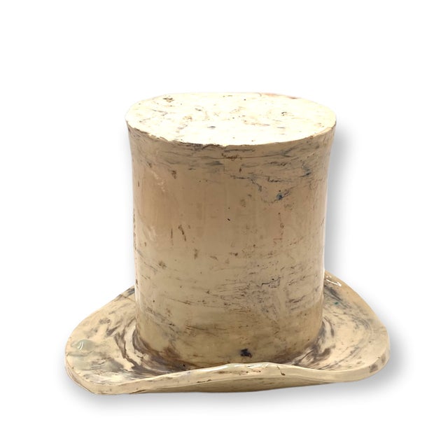 Large White Ceramic Top Hat Sculpture, France, 1950s For Sale - Image 12 of 18