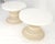 Pair Spun Fiberglass 24" Round Stone Textured Tops End Side Tables Woodard MINT For Sale - Image 11 of 14