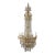 1900 Caldwell Crystal and Bronze Chandelier With 12 Lights For Sale