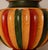 Green Vintage Italian Table Lamps Tall Carved Wood Vase Lamps 1980s a Pair For Sale - Image 8 of 9