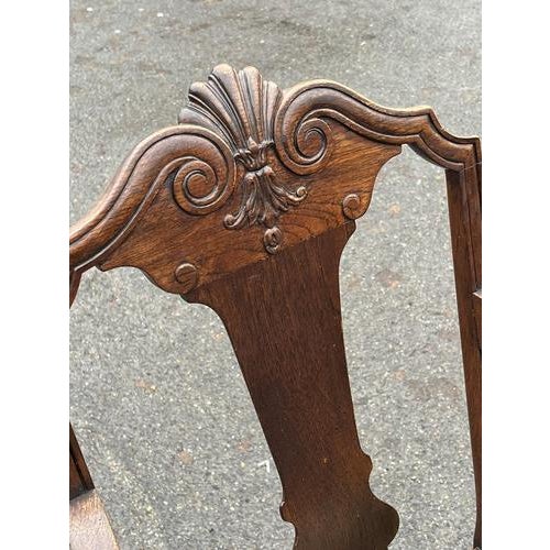 English Country Mahogany Library Armchair For Sale - Image 10 of 16