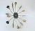 Vintage Floral Ceiling Light in Brass, 1950s For Sale - Image 12 of 18