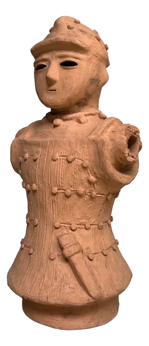 Japanese Terracotta Haniwa Warrior in Tankō Armor, Miyazaki, 1950s