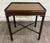 Vintage Georgian Style Chippendale Style Mahogany Tray Top Side Table For Sale In Kansas City - Image 6 of 14