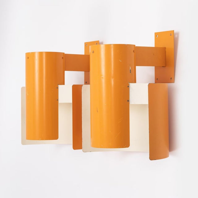 Large Wall Lights attributed to Bruno Herbst, Sweden, 1970s, Set of 2 For Sale - Image 4 of 8