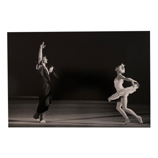 Jacques Violet, Natalia Makarova and Rudolf Nureyev in Swan Lake, 1973, Silver Print For Sale