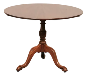 19th Century English Antique Tilt-Top Pedestal Table