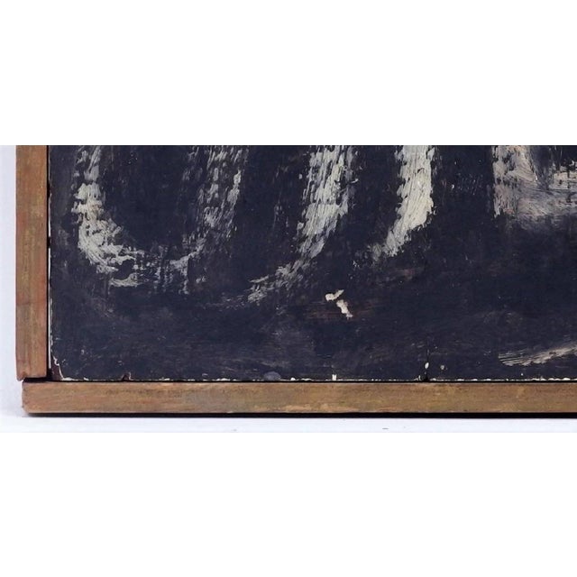 Ben-Zion Weinman, the Prophet, Modernist Judaica Oil Painting Biblical Jewish Rabbi at Prayer For Sale In Miami - Image 6 of 6