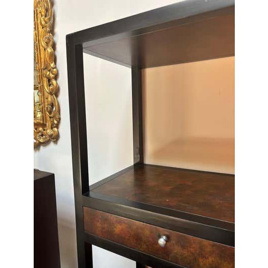 Wood Tall Display Cabinet in Wood, Mid-Century Modern Style, USA, 1970s For Sale - Image 7 of 11