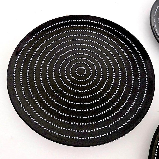 Vintage Syntes Konst Ceramic Dinner Plates From Ikea, Set of 4 For Sale - Image 13 of 16