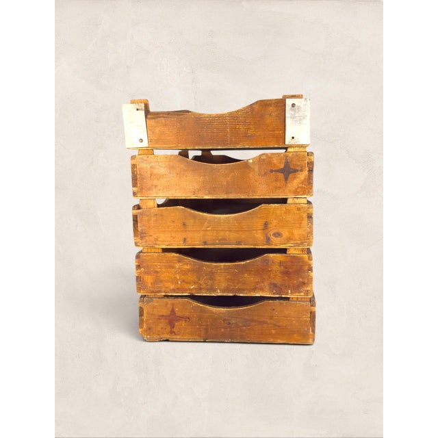 1920s English Bronnley Branded Pine Decorative Tray For Sale - Image 9 of 9