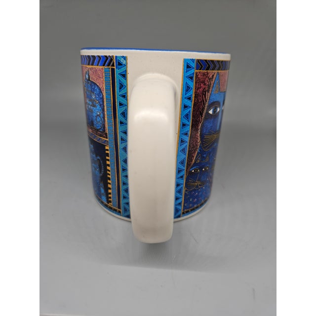 American Laurel Burch Indigo Cat Portrait Mug For Sale - Image 3 of 5