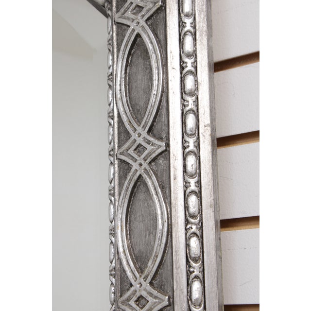 Friedman Brothers #7261 Silver Decorated Beveled Mirror For Sale - Image 9 of 14