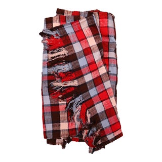 1990s Moroccan Vintage Haik Throw Blanket For Sale