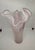 Contemporary Tammaro Home Murano Style Pink & White Swirl Art Glass Handkerchief Vase For Sale - Image 3 of 11