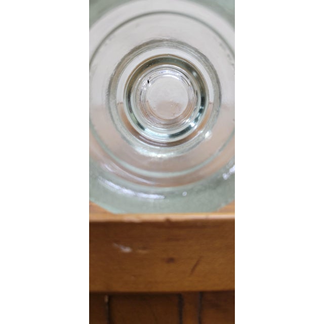 Glass Vintage Hemingray 16 Clear Glass Insulator For Sale - Image 7 of 10