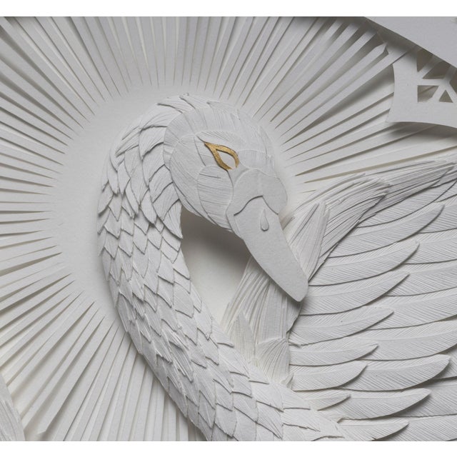2010s Halcyon Song by Marisa Aragón Ware | Paper Sculpture of a bird with intricate floral designs For Sale - Image 5 of 5
