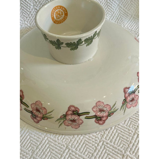 Ceramic Vintage 1980’s Portmeirion Pomona Fruit Pedestal Bowl or Compote For Sale - Image 7 of 8