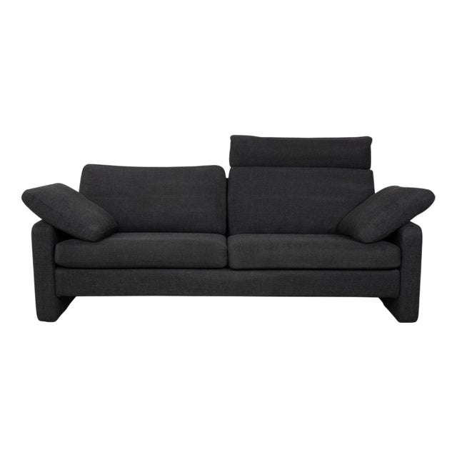 Grey Conseta Two-Seater Sofa with Headrest from COR For Sale