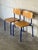 Metal Blue Tubular Steel Stacking Chairs Set of 2 European Vintage Mid-Century Modern 1970s For Sale - Image 7 of 11
