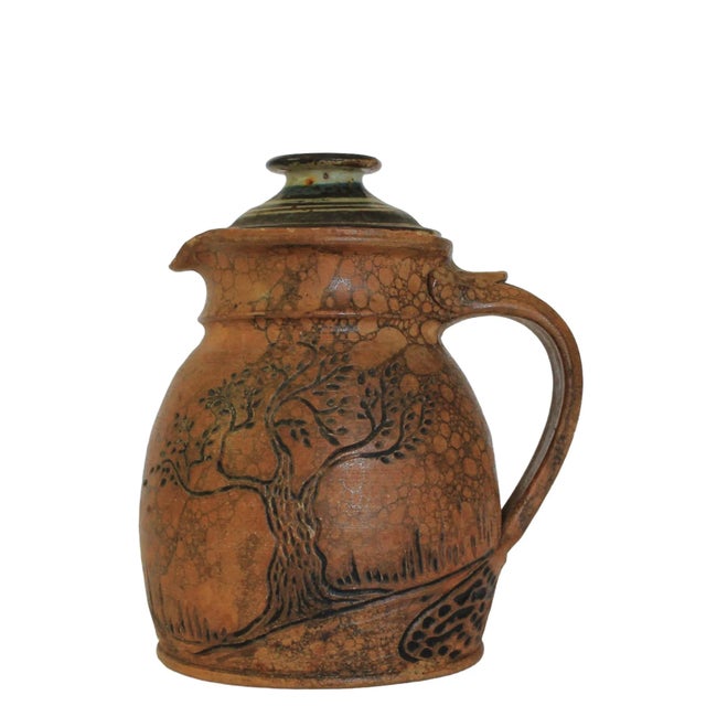 Lidded Studio Pottery Pitcher For Sale In Milwaukee - Image 6 of 13