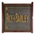 Vintage Gilt "Rice & Barley" Country General Store Mesh Screen With Wood Frame For Sale