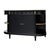 French Louis XVI Ebonized Mahogany Buffet With Carrara Marble and Brass Galleries, Circa 1880 For Sale - Image 9 of 9