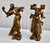 Vintage Metal Pair of Art Nouveau Woman Figures in a Bronze Finish For Sale - Image 9 of 13