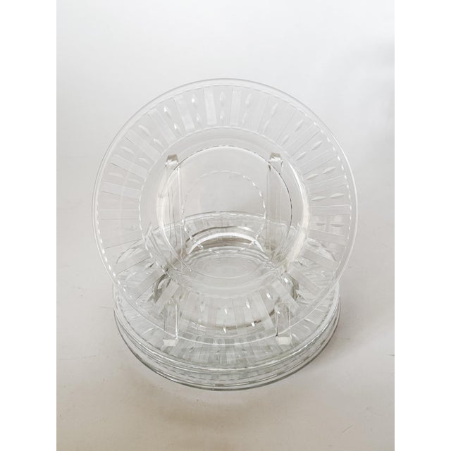 1940s t.g. Hawkes Cut Crystal Luncheon Salad Plates, Lady Alice Pattern, Set of 5 For Sale - Image 10 of 10