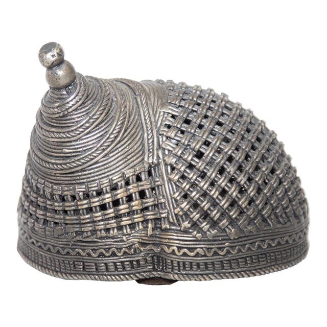 Indian Cast Brass Metal Incense Burner in a Snail Form For Sale