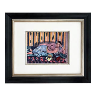 1940s Matisse 11 Odalisque Little Red Coffer Framed For Sale