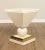 Wood 1990s Post Modern Lacquered Pedestal Stand With Travertine Sphere For Sale - Image 7 of 13