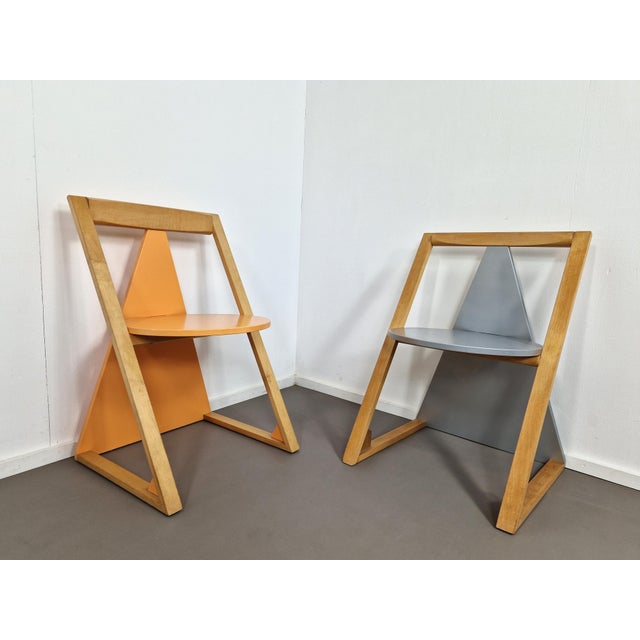 1980s Postmodern Chairs, 1980s, Set of 2 For Sale - Image 5 of 11