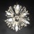 Original mid-century / vintage chandelier by emil stejnar for rupert nikoll (austria), with white flowers, many glass...