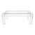 Vintage Lucite and Glass Coffee Table by Les Prismatiques For Sale