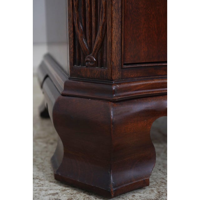 Hickory Chair Mahogany Serpentine Front Carved Chest For Sale - Image 12 of 17