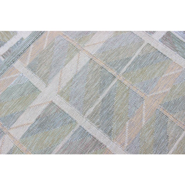 Scandinavian Flat-Weave Design Rug by Keivan Woven Arts, 9'1 X 12'0 For Sale - Image 12 of 12