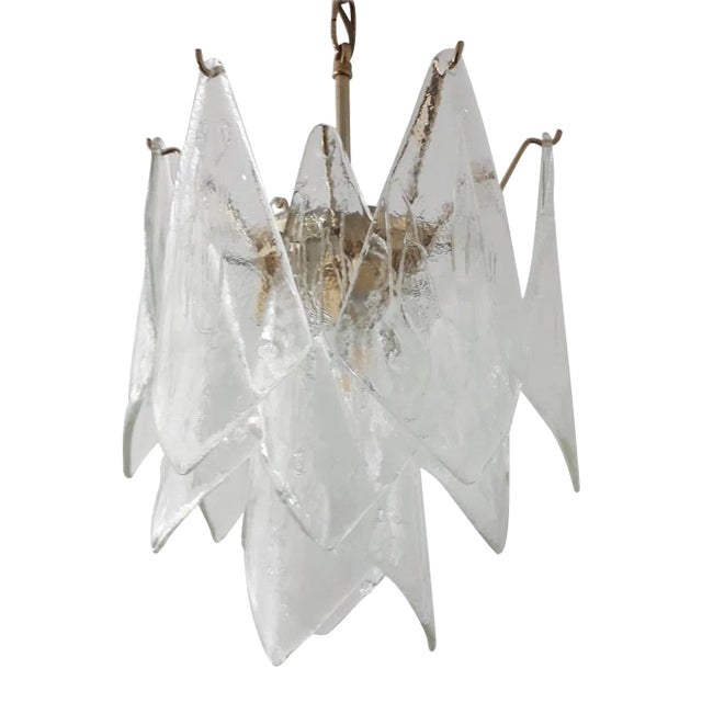Mid 20th Century Murano "Vele" Chandelier by La Murrina For Sale