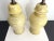 Midcentury Striped Ceramic Ginger Jar Lamps & Shades - a Pair For Sale - Image 11 of 18