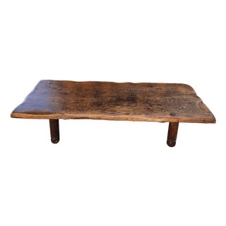 Antique Solid Wood Coffee Table For Sale