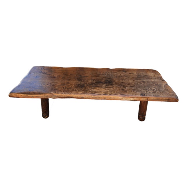 Antique Solid Wood Coffee Table For Sale