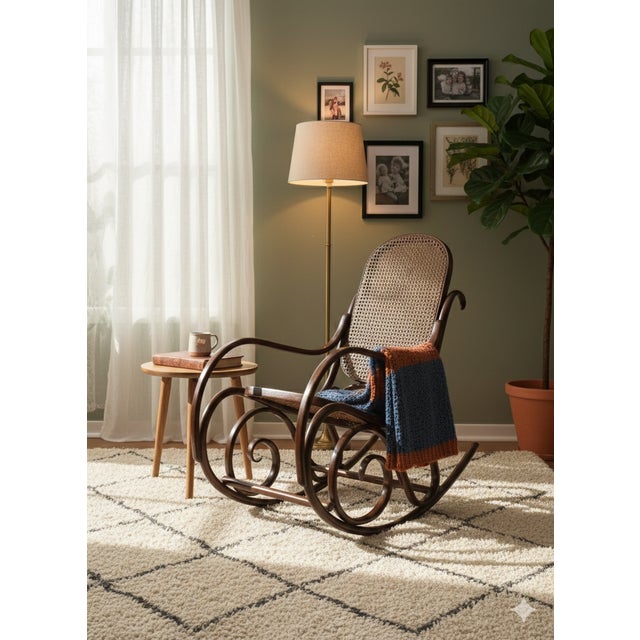 Antique Bentwood Rocking Chair, 1890s, in Flawless conditions. Designed 1890 to 1919