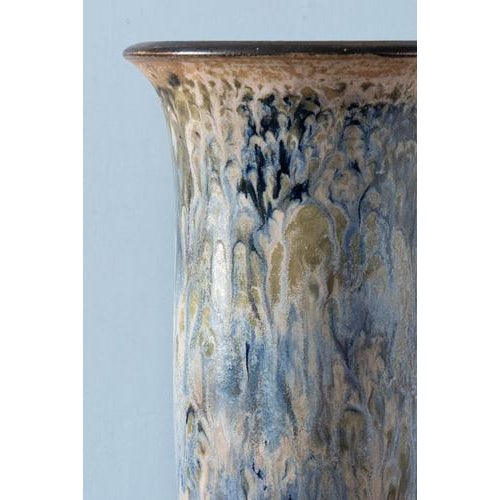 Early 20th Century Art Deco Stoneware Flared Vase from Roger Guérin For Sale - Image 5 of 8