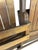 Vintage Four-Seat Folding Slatted Wood Bench, Theater, Waiting Room & Industrial Style Seating For Sale - Image 10 of 10
